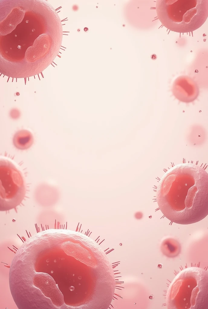 A simple, beautiful, cute, pink book cover for eukaryotic cells ,space for book name in the middle , hd , details, retro