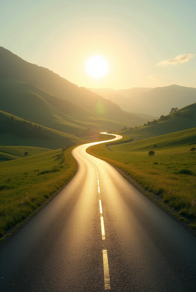 A very well lit road