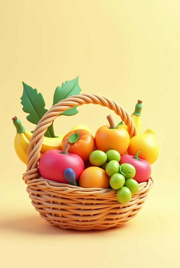 Fruit basket simple for a kid