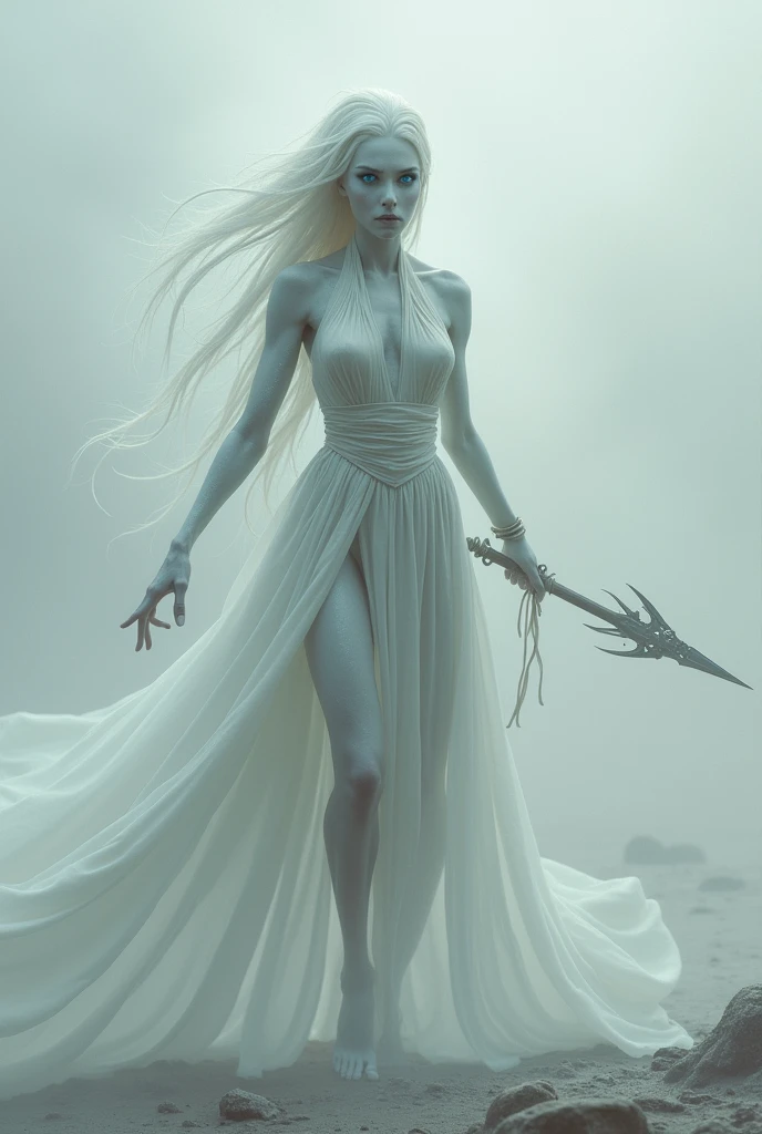 Vermys - Masters of the MistVisual Description: Vermys have pale, grayish skin., with a soft shine, almost spectral. Their bodies are slim and agile, and his eyes are large and piercing, of a bluish or silvery hue. They always seem to be shrouded in a thin layer of mist., that moves with them as an extension of their bodies. Their clothes are made of fine, translucent fabrics., that float around them as if they were in constant motion. Their weapons are small and discreet, perfect for quick and silent attacks.