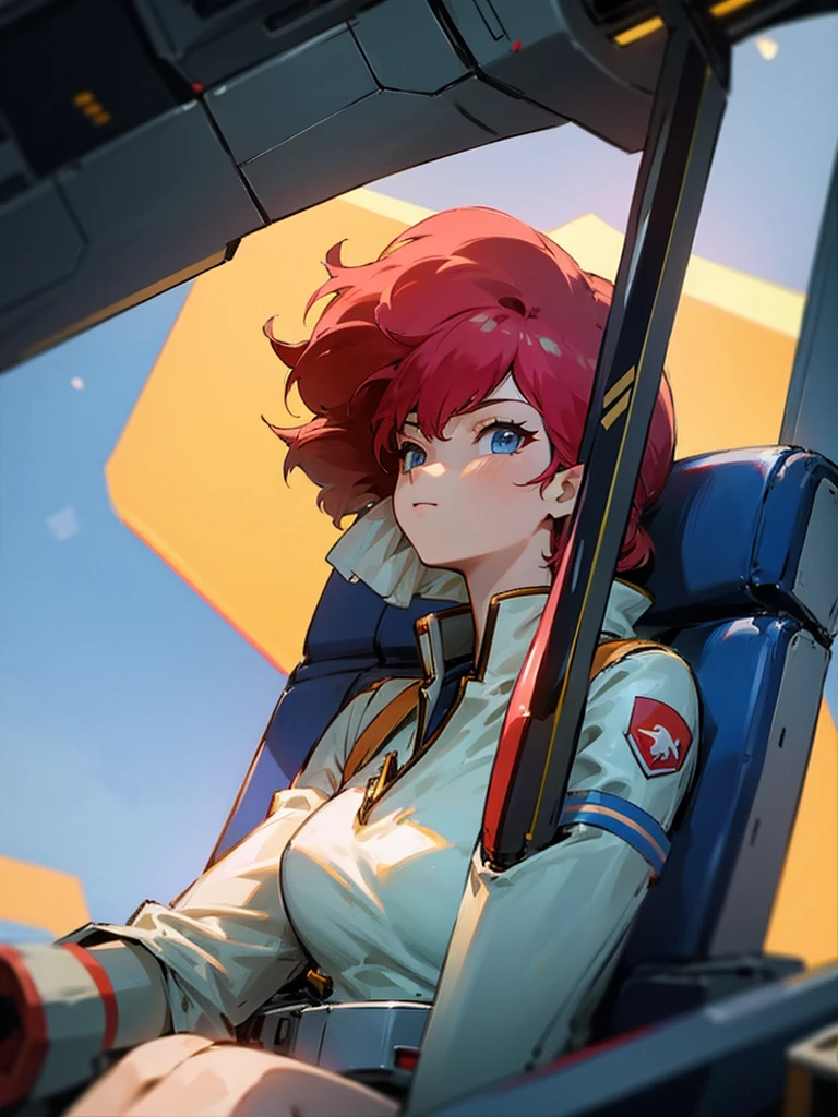 salute、Costume、Upper Body、Inside the cockpit、2、