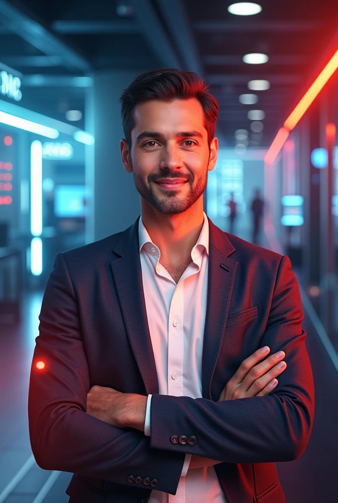Create a poster for a Santander product 