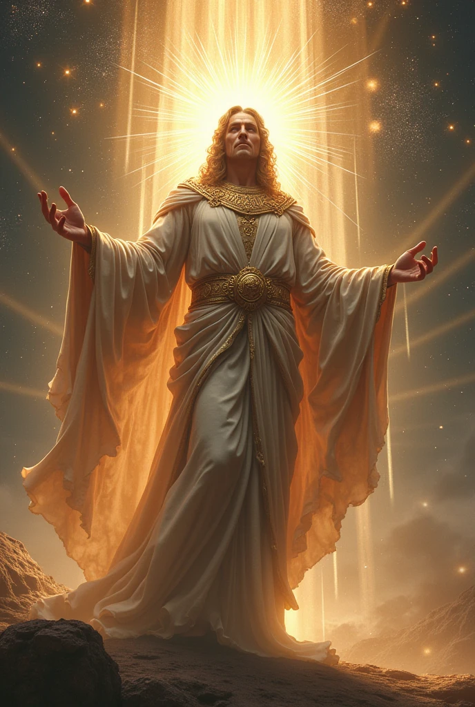 Greek god protector of humanity whose name is protectis and represents salvation