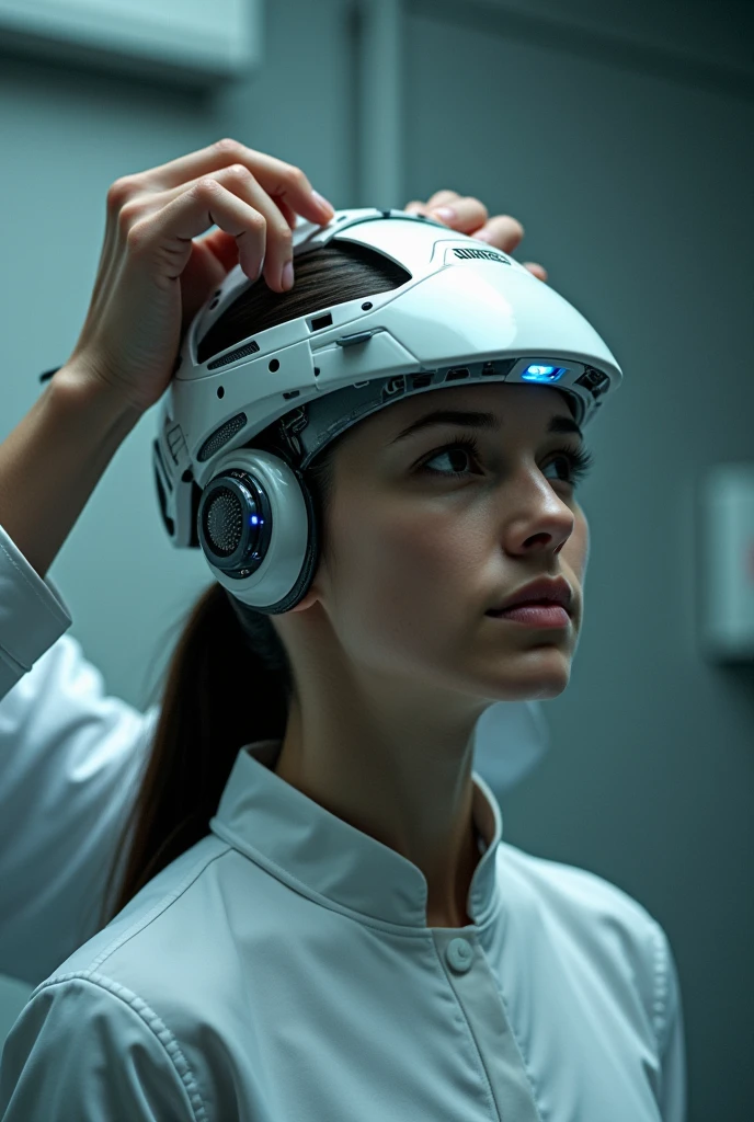 Cognitive Re-education Device: A device that uses neurological stimulation or virtual reality to correct and reprogram thoughts and behaviors that are considered deviant or non-conforming., aligning user beliefs with the standards of a central authority.