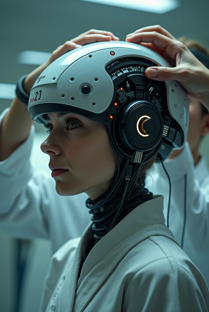 Cognitive Re-education Device: A device that uses neurological stimulation or virtual reality to correct and reprogram thoughts and behaviors that are considered deviant or non-conforming., aligning user beliefs with the standards of a central authority.