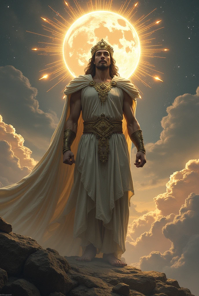 Greek god protector of humanity whose name is protectis and represents salvation but has an aspect like his brother god of destruction Apollyon god of human annihilation