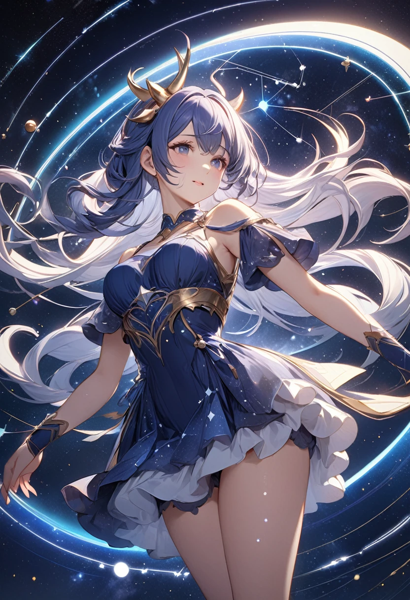          Centaur constellation is very beautiful and charming. The girl&#39;s body is the body of a unicorn. Centaur constellation Centaur constellation. The lower body of Centaur constellation is very beautiful. Close-up of white horse body. White curly long hair. Background. Half moon starry sky. Ethereal, mysterious, intricate, meticulous, surreal, sci-fi, art aesthetic, light and shadow movie special effects. High resolution image hyper realistic texture high resolution, Digital painting, Delicate and dynamic rendering,

                             super high quality, masterpiece, Super detailed, Highest quality animation style high definition presentation  
