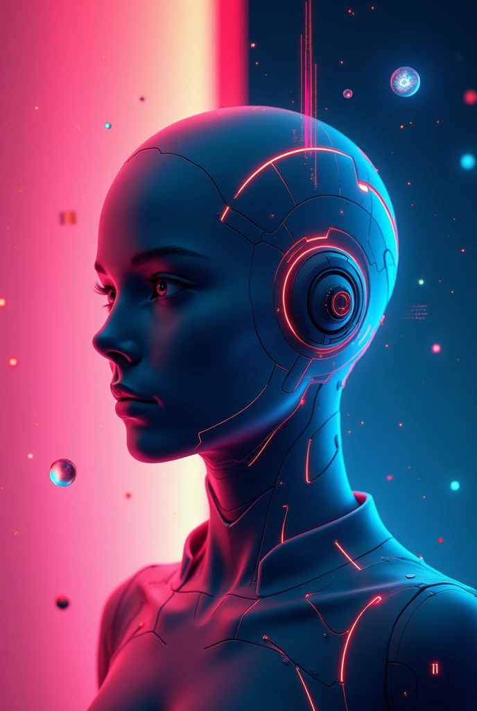 Profile icon with modern futuristic Og