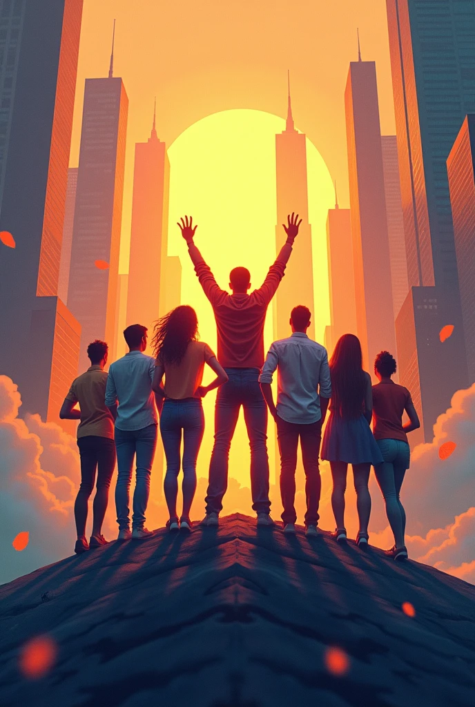 Create a cover with the title Success Builders with an eye-catching image