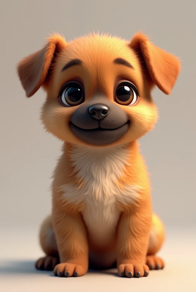 A very realistic small dog of the Shawur breed