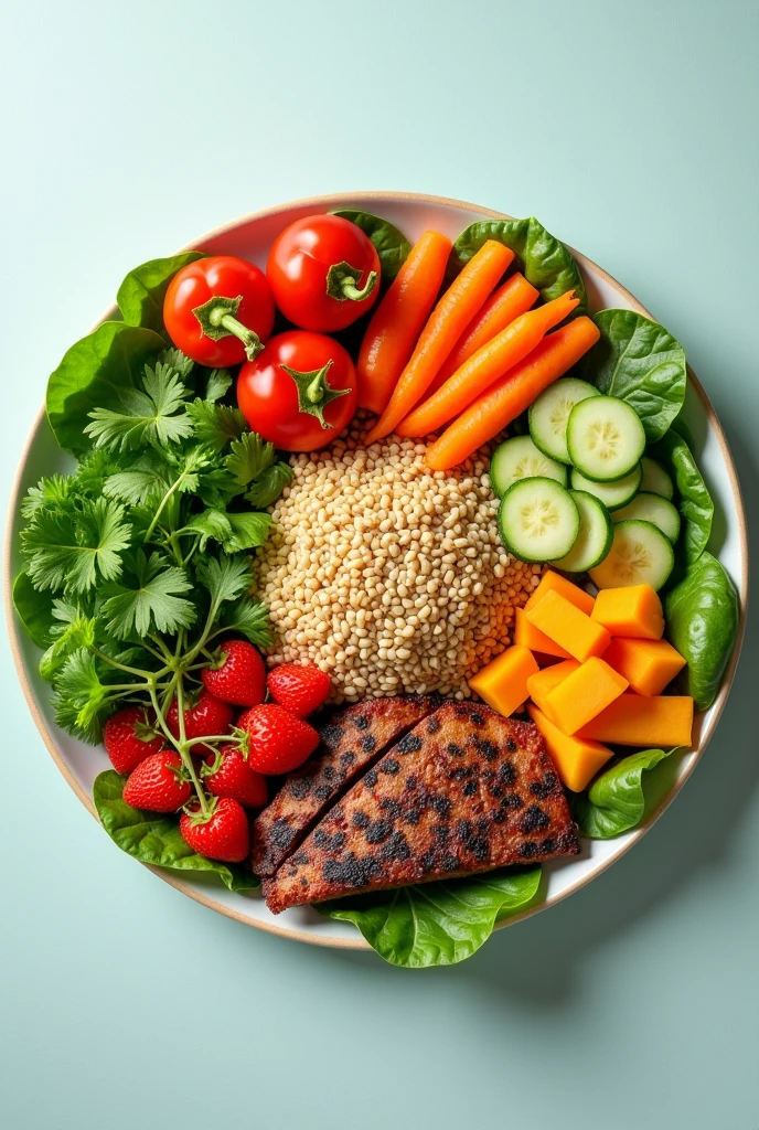 My plate healthy balance diet