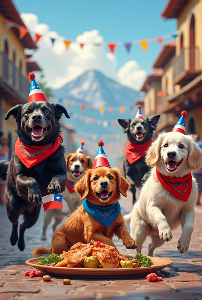 Dogs on September 18th, national holidays in Chile
