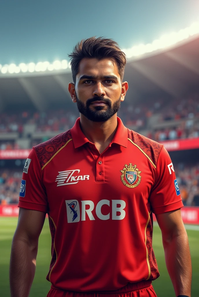 Rohit Sharma wearing RCB jersy of the ipl
