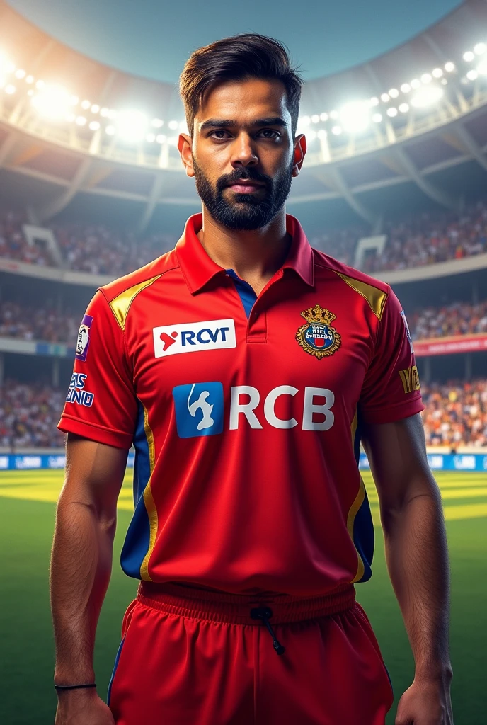 Rohit Sharma wearing RCB jersy of the ipl