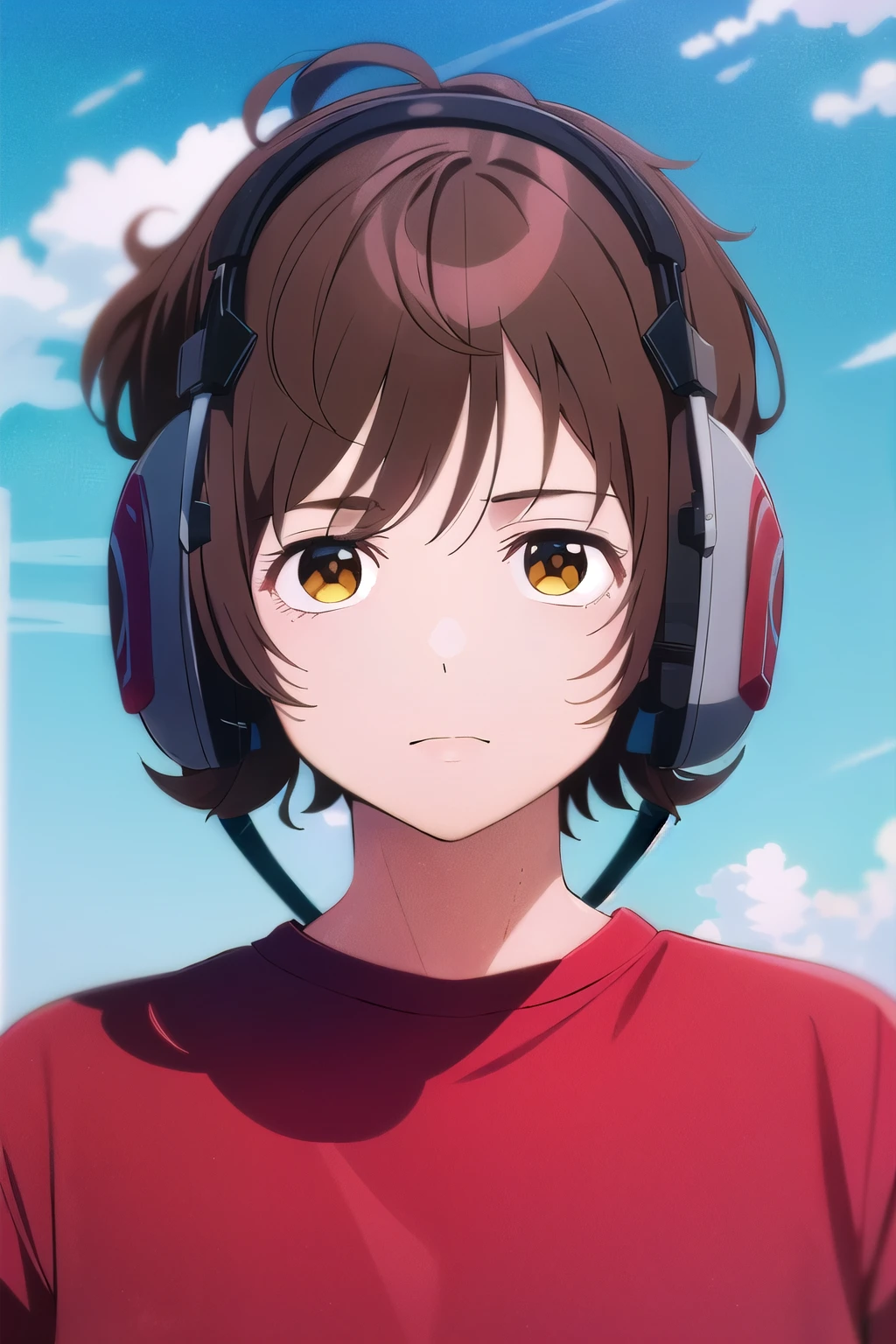 photorealistic, (4k), depth of field, (Masterpiece), (realistic skin texture), extremely detailed, intricate, hyper detailed, high resolution, professional photography, , depth of field, sharp detail, best quality, , 1boy, solo, male focus, shun_tokinoya, brown hair, brown eyes, , bangs, , , HD, Con Auriculares, sudadera roja, cuerpo completo, tenis converse, mascara de Star-lord, Star-lord, Star-lord Mask, Star-Lord (Guardians of the galaxy), Star-lord (peter quill)