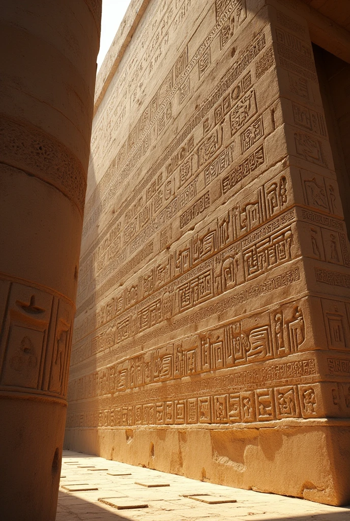 hieroglyphics on wall