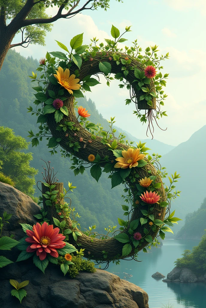 nature image letter joining sdm logo 