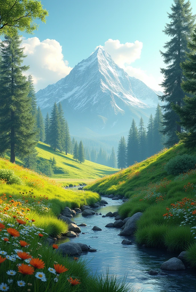 A landscape where a motivational phrase would fit in really well