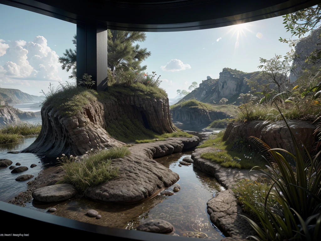 photorealistic shot of natural terrain with dug a hole, closed in petri dish, masterpiece, ultra high res, (photorealistic:1.4), cinema lighting, insanely detailed, hyper realistic, intricate design, fine details, octane render