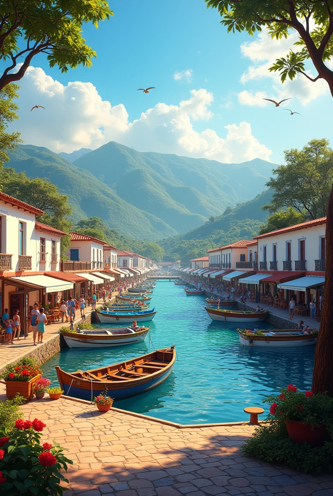 SALGAR PORT, Cundinamarca, colombia, on a sunny day
