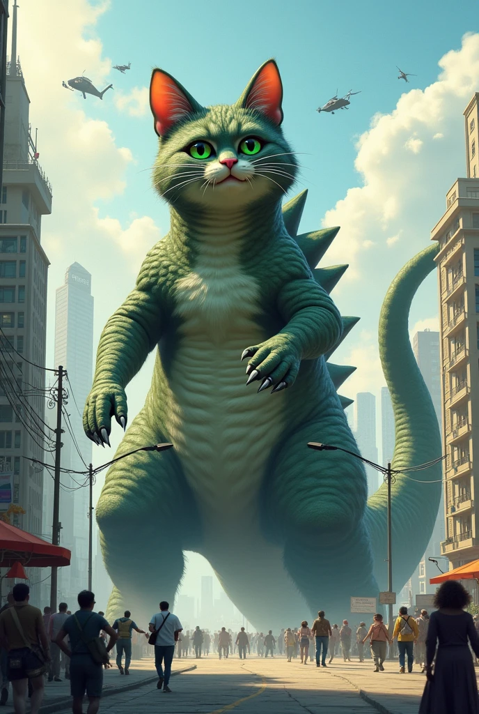 godzilla + cat