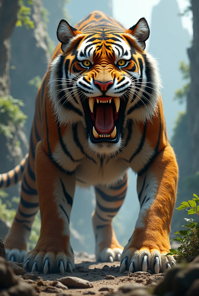 Saber-toothed Tiger's teeth will be 30 cm scary