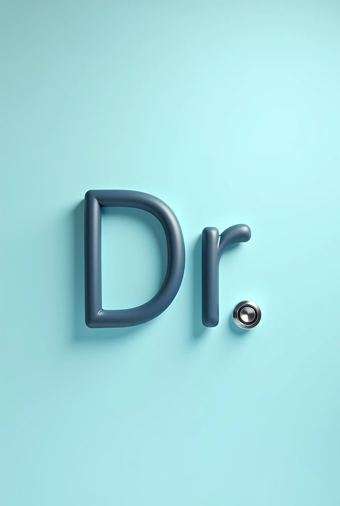 The word Dr. in the form of a stethoscope