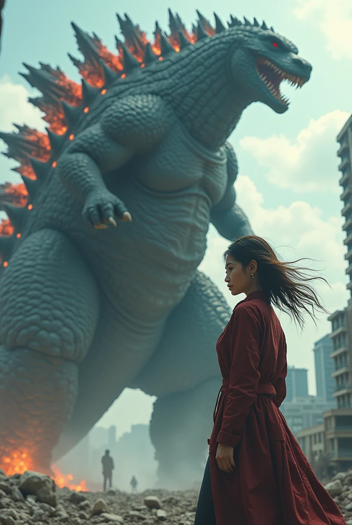 godzilla + girl