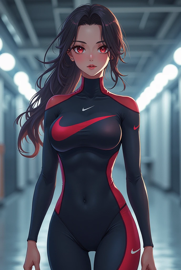 Hot anime woman puts on nike pro