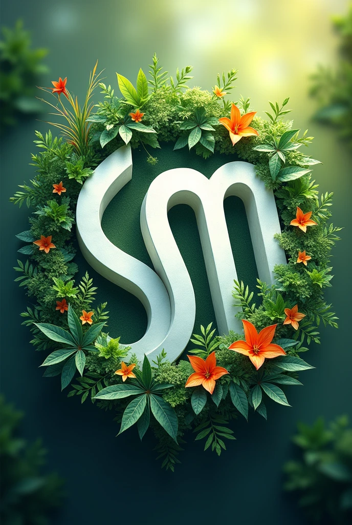 Sdm joining letter logo nature images
