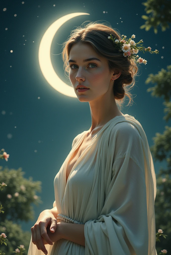 Rhea Greek goddess and her symbol the moon