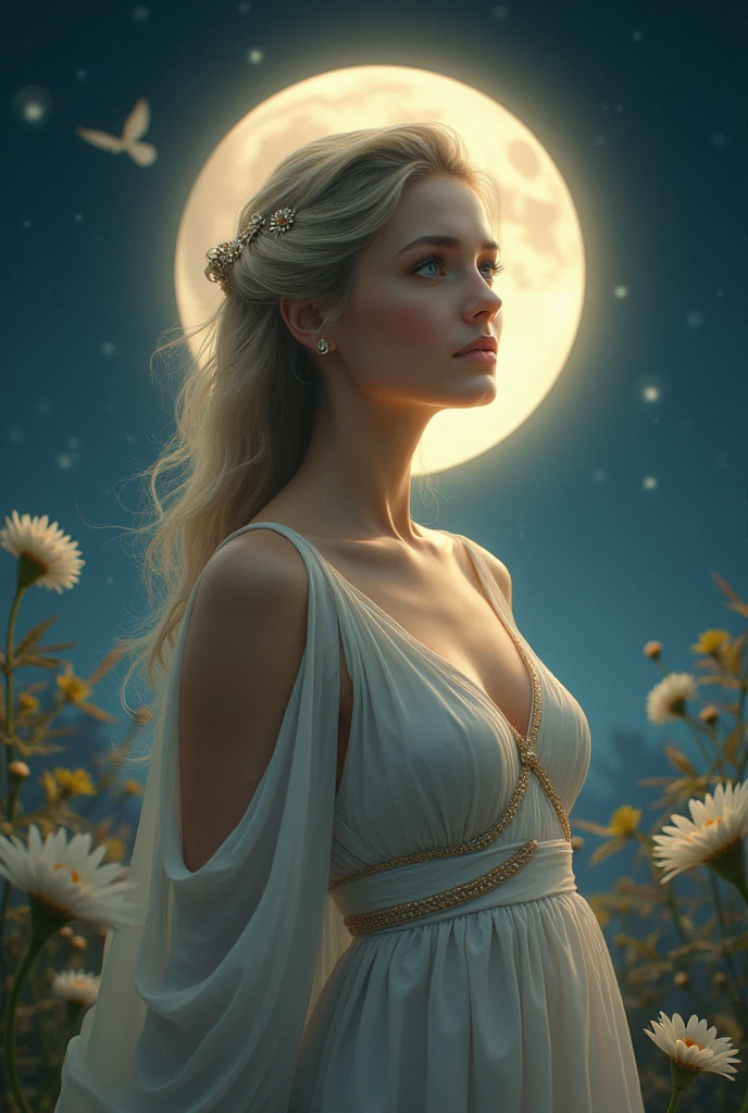 Rhea Greek goddess and her symbol the moon