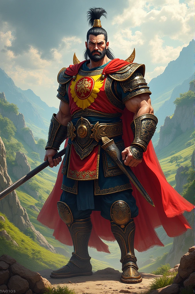 Warrior with Vietnamese flag