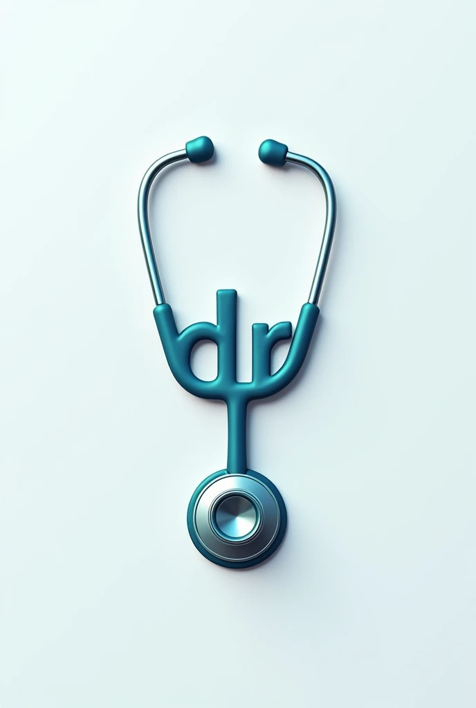 Write the word Dr. in the form of a stethoscope