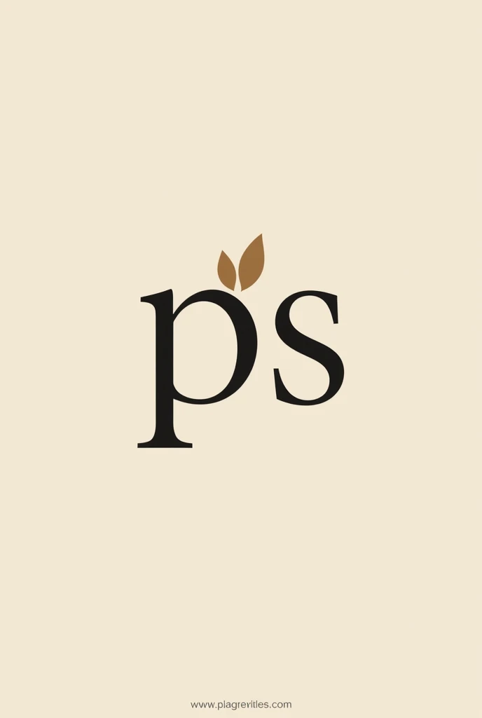 Sustainable clothing brand logo "ps"