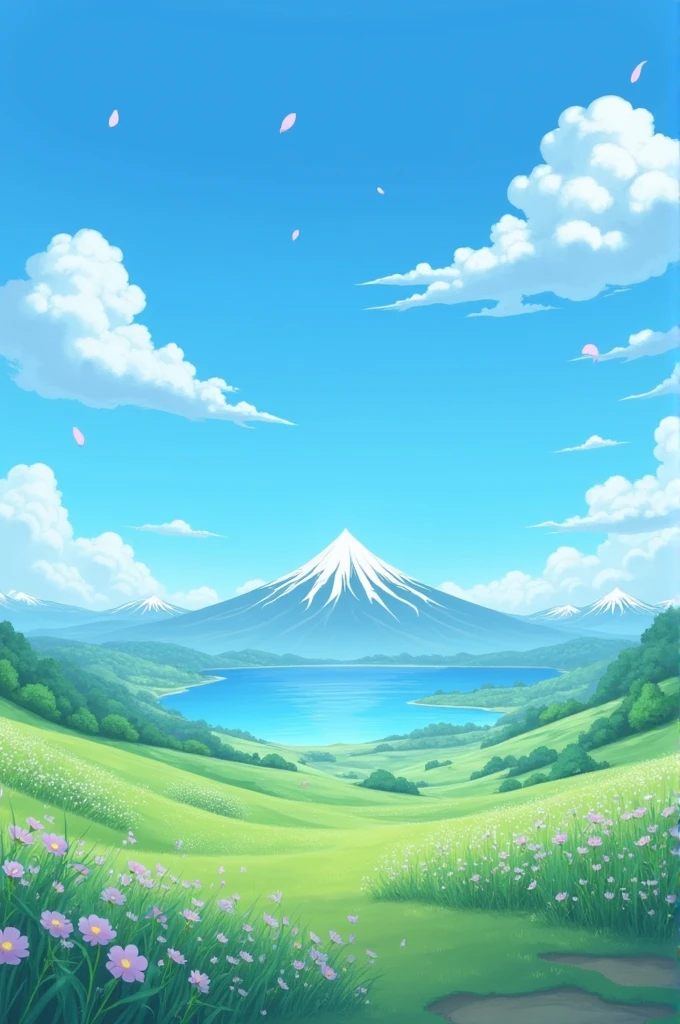 aesthetic anime style scnery wallpaper 