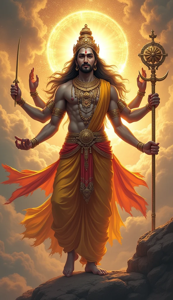 Lord vishnu take sudharshan chakra in his hand