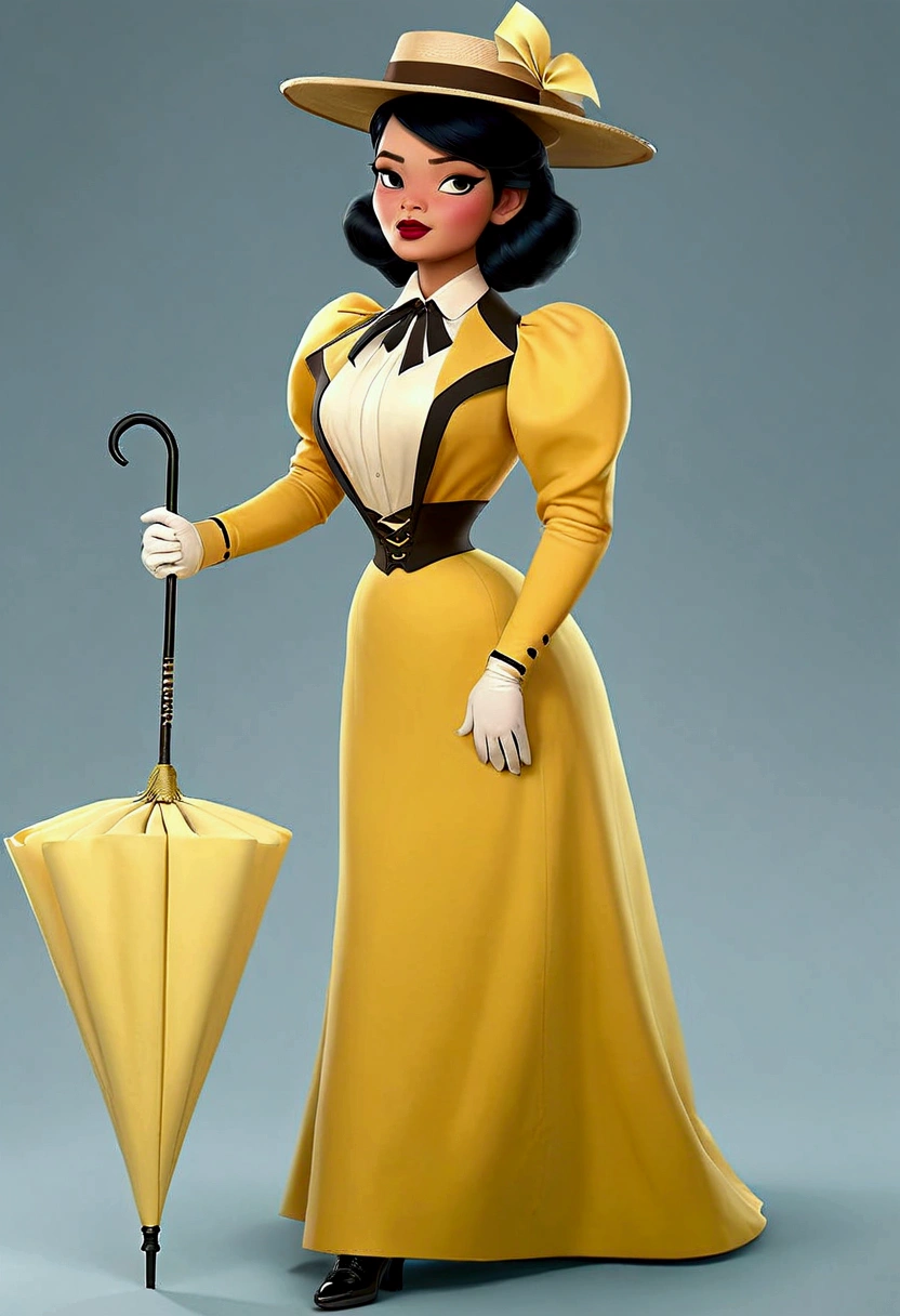 Year 1899. Veronica Lodge as a gorgeous thicc brunette **** thot of the Gilded Age performing fellatio on an old man. 10_dr3ss. Sexually insatiable nympho. Lifting her skirt, showing some leg. Holding a parasol. Yellow high-collar long sleeve dress. Yellow wide-brimmed hat. Long skirt. Petticoats. Silk stockings. Boots. Large bosom, 9-inch wasp waist, big booty, shapely legs. Full body