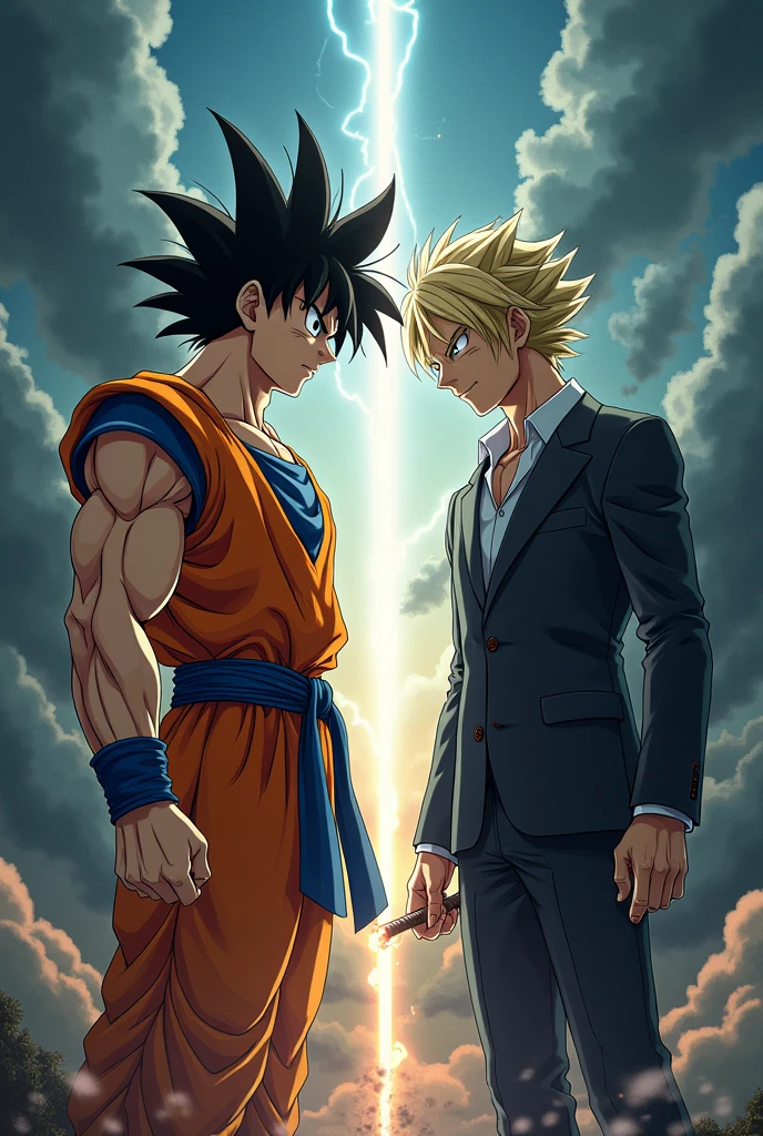 Goku , light yagami in one frame 4 picture