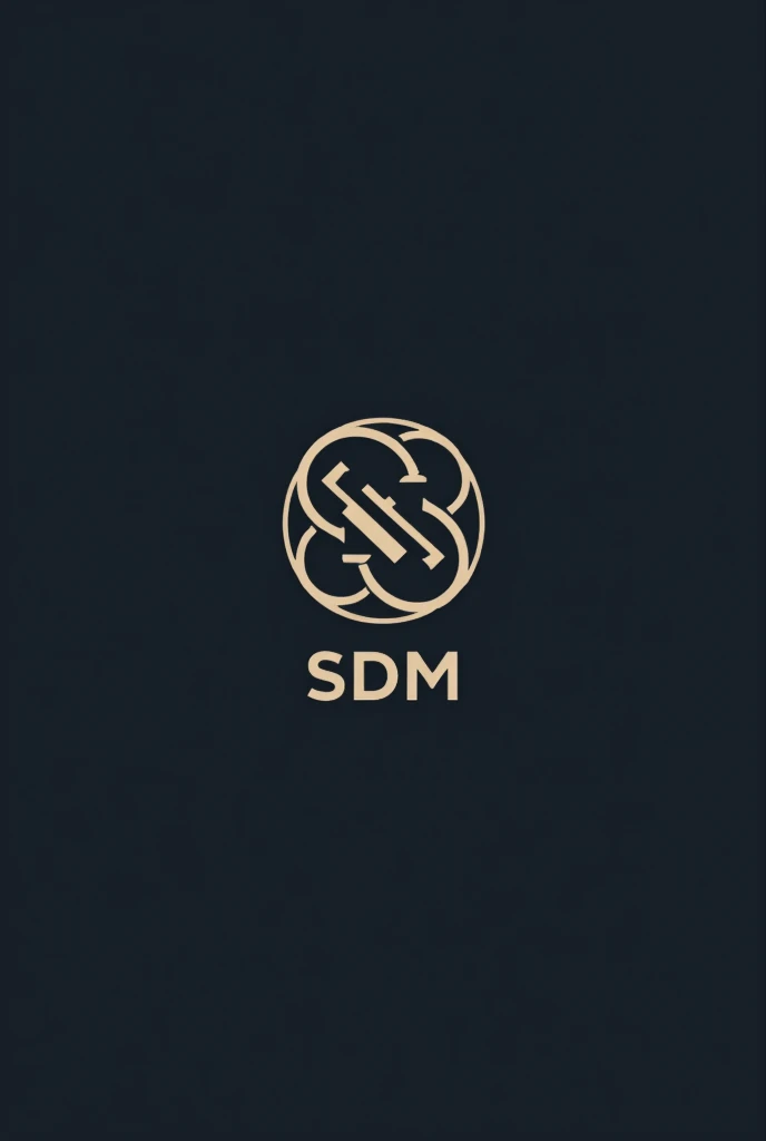 Sdm joining letter logo 