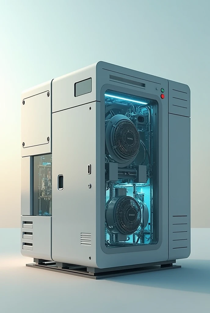 A machine that cleans the air by passing it through a filter and removing greenhouse gases