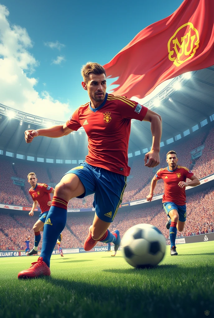 affiche d'un match de football