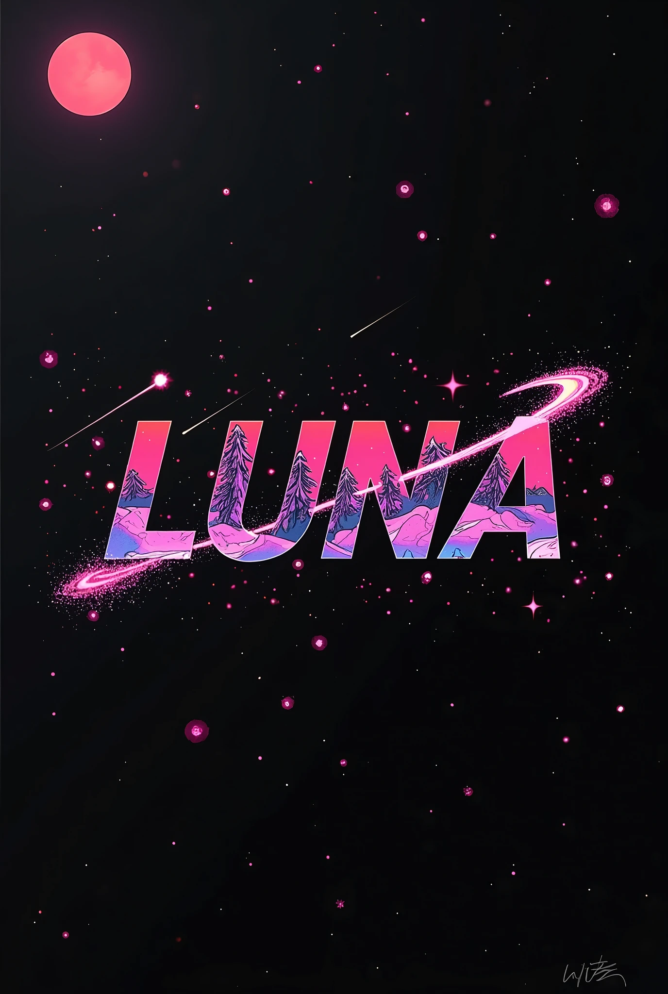 High resolution, logo spelling swiftly “Luna” cool, Jdm theme, anime theme, Cyberpunk vibe name spelling, brand logo, logo for tshirt, brand logo “LUNA”, neon vibes, acid trip vibes, acid trip, shooting stars, acid trip inside “LUNA”, acid trip, hallucinations inside “LUNA”, Waves of hallucinations, purple, techno hallucinations inside “LUNA”, Acid trip hallucinations inside “LUNA” , Waves of hallucinations inside “LUNA”, smoke, uniqueness, ice, cybertronic, EDM,