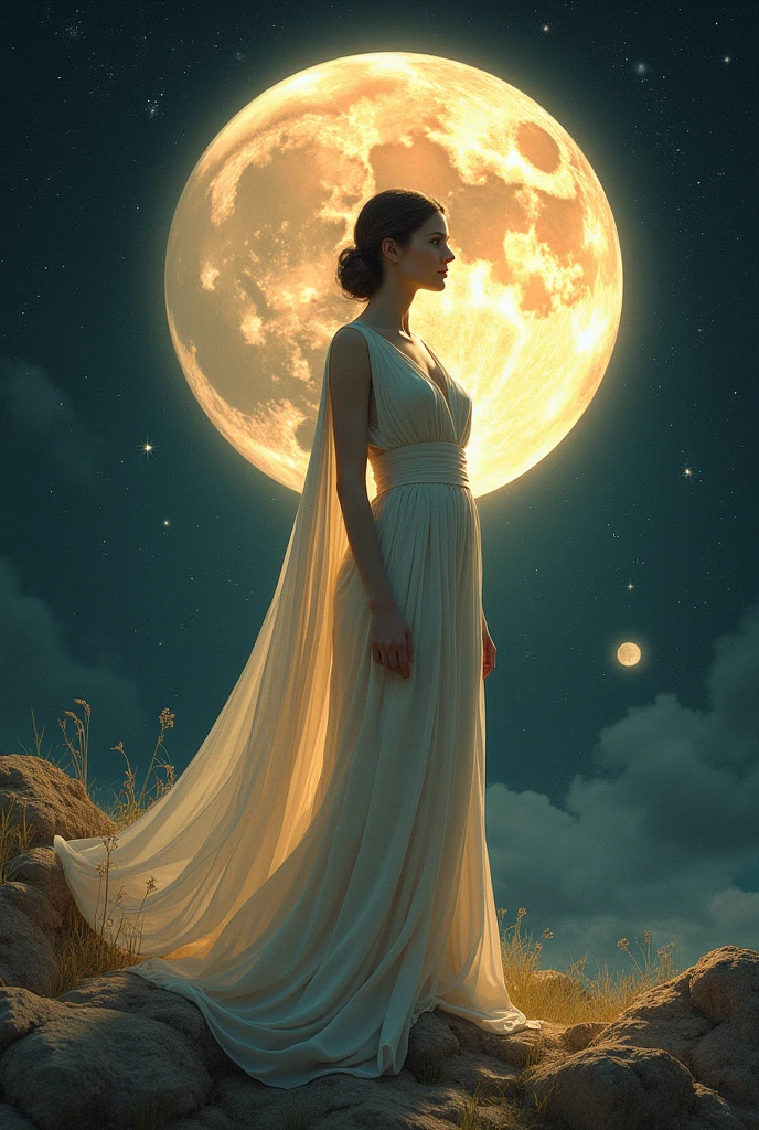 In Greek mythology, The moon has been associated with Rhea as a symbol of her power and connection to fertility.. Moon, with its changing phases, reflects the natural cycles of life and renewal, which is in keeping with Rhea's role as a goddess of fertility and motherhood..
besides, The moon also represents enlightenment and wisdom., qualities attributed to Rhea. As mother of the main gods, Rea incorporates the wisdom and experience necessary to guide and protect her children.. In this sense, The moon becomes a perfect symbol to represent the essence of Rhea in Greek mythology..