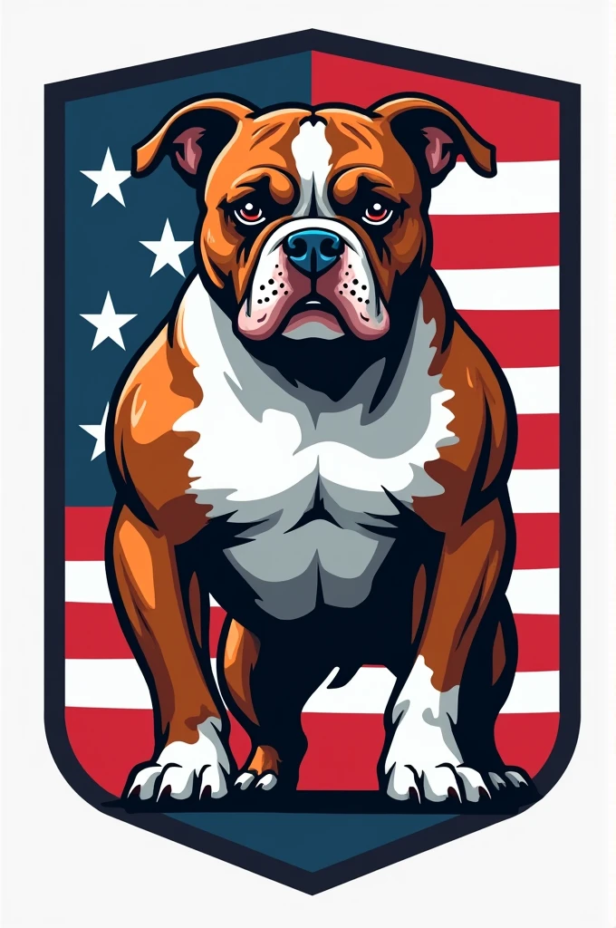Burger business logo and america bully