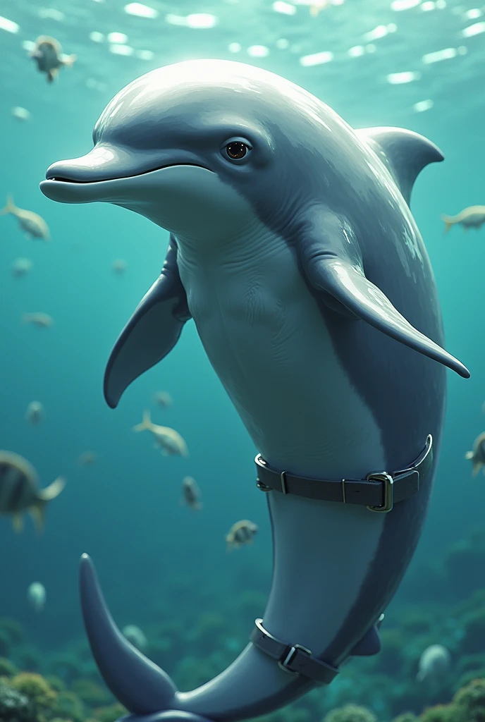 Eren Yeager in a dolphin