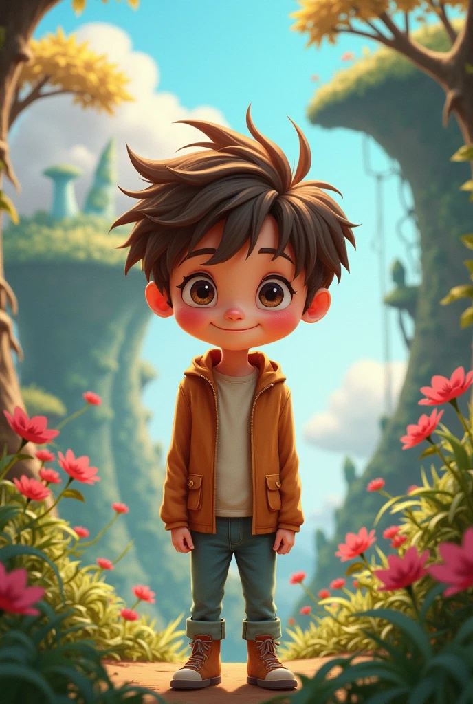 Brown haired boy