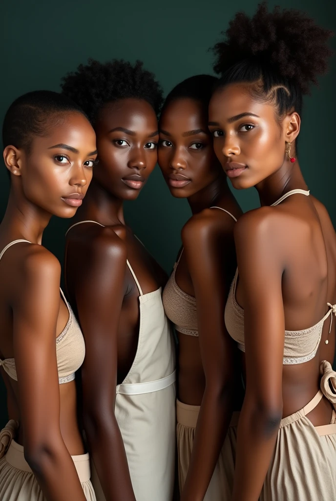 (((A group photo of four friends on the same screen)))、(8 Beautiful Melanesian Women Editorial), (((Vinyl skeleton half apron 1.4))), (Very detailedな顔:1.5), (Seductive sexy smile:1.2), (logic:1.6), (Naked with a half apron:1.7), (8k, Hmph, Digital SLR, Nipples、high quality, Cinema Lighting, Bokeh), (dramatic, Awards, incredible Tabletop:1.3), Super sexy, Female fitness model body, Tabletop,high quality, Awards, 最high quality, High resolution, 8k,13 years, , ( short hair:1.5), Delicate body,(Flat乳:1.4)、（Brown Skin:1.5)、Sunburn、(最high quality,8k,超High resolution:1.2),(cute),(Flat胸),(Tabletop:1.3), (8k, Realistic, RAW Photos, 最high quality: 1.4), (((Baby Face:1.4))), Beautiful woman with perfect figure :1.4, cute face, Beautiful Face, (Realistic Face), Beautiful Hairstyles, Realistic eyes, Beautiful details, (Realistic Skin), Beautiful Skin, charm, 超High resolution, Unbalance, Very detailed, (Cleavage:0.8), Japanese, ((Slim figure:1.2)), Sujiman、Small Ass (Narrow areola, Small areola), (Perfect shape ), (Small and beautiful ), Fashion model posing, A kind smile、(11years, Junior high school girl, ( short hair:1.5), Delicate body,(Flat:1.4)、（Brown Skin:1.5)、Sunburn、(((Welcome back、Raise your arms、)))