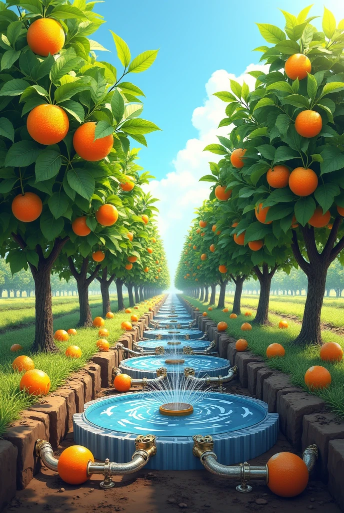 Irrigation and drainage in citrus

