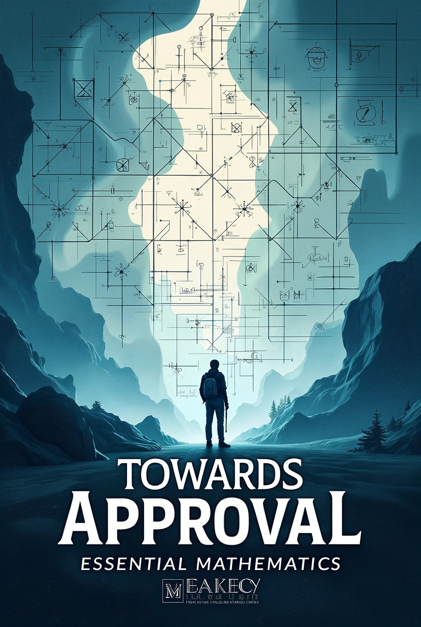 book cover with the title " towards approval : essential mathematics for enem"